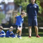 young girl on the pitch