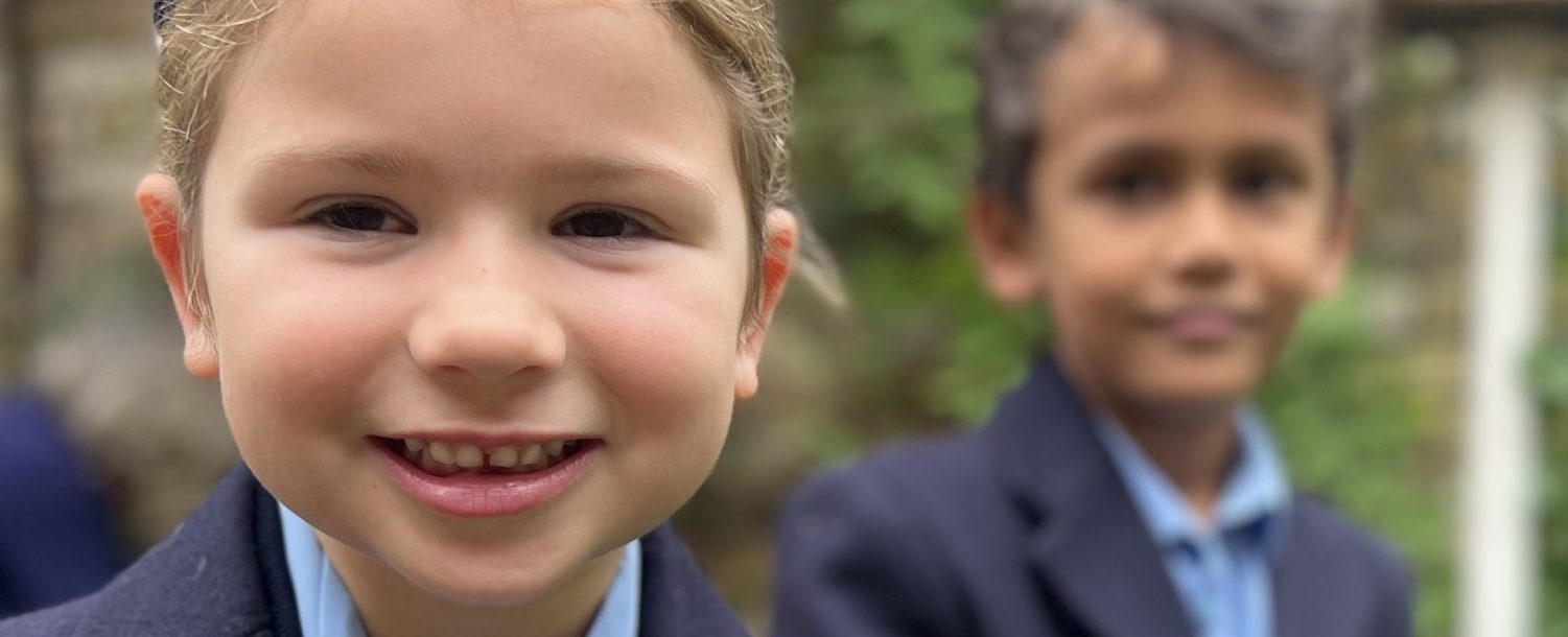 boy and girl smiling