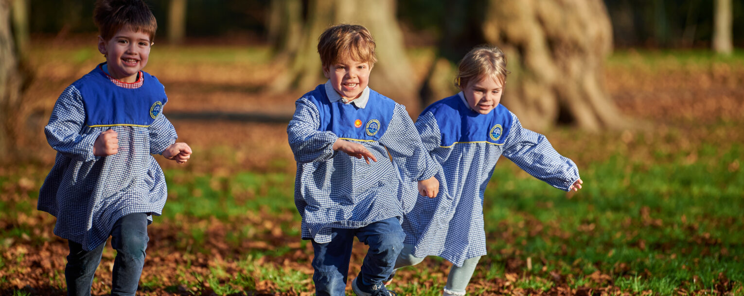 children running